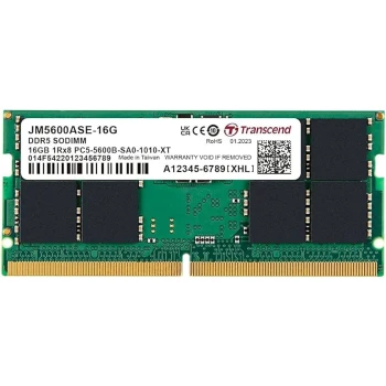 ОЗУ Transcend JetRam 16GB 5600MHz SODIMM DDR5, (JM5600ASE-16G)