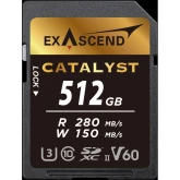 Карта памяти Exascend Catalyst SD 512GB, Class 3 UHS-II, (EX512GSDV60)