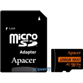 Карта памяти Apacer MicroSD 128GB, Class 10 UHS-I U3, (AP128GMCSX10U8-R)