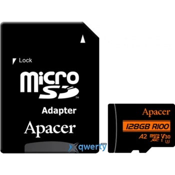 Карта памяти Apacer MicroSD 128GB, Class 10 UHS-I U3, (AP128GMCSX10U8-R)