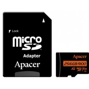 Карта памяти Apacer MicroSD 256GB, Class 10 UHS-I U3, (AP256GMCSX10U8-R)