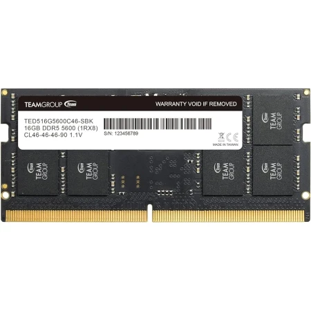 ОЗУ Team Group 8GB 5600MHz SODIMM DDR5, (TED58G5600C46A-S016)