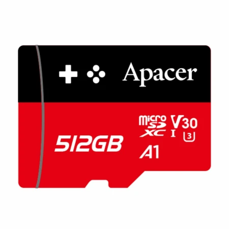 Карта памяти Apacer SDXC 512GB, Class 10 UHS-I U3, (AP512GMCSX10U7-RAGC)