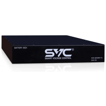 Батарейный блок SVC для RT-10KL-LCD, Стоечный 19 3U, 12В/9Ah*16шт., Чёрный