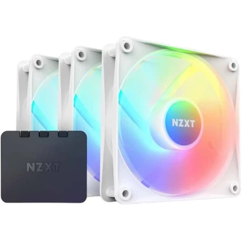 Комплект вентиляторов для корпуса NZXT F120 RGB Core White, (RF-C12TF-W1)