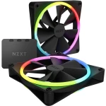 Комплект вентиляторов для корпуса NZXT F140 RGB Duo Black, (RF-D14DF-B1)