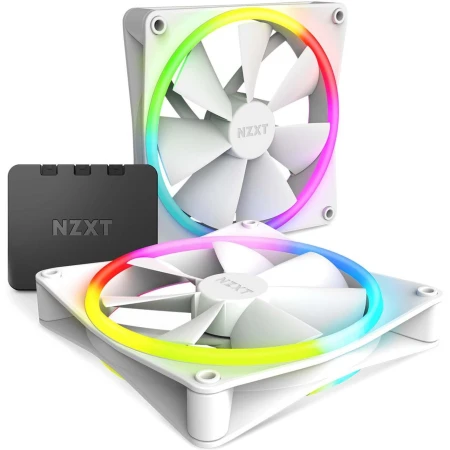 Комплект вентиляторов для корпуса NZXT F140 RGB Duo White, (RF-D14DF-W1)