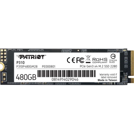 SSD диск Patriot P310 480GB, (P310P480GM28)