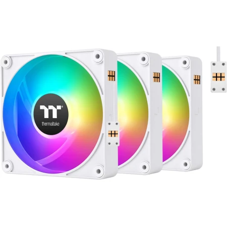 Кулер Thermaltake CT120 ARGB Sync PC Cooling Fan White (3 pack) (CL-F194-PL12SW-A)