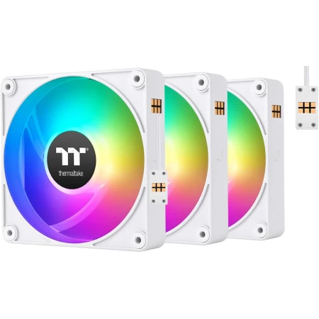 Кулер Thermaltake CT140 ARGB Sync PC Cooling Fan White (3 pack) (CL-F195-PL14SW-A)