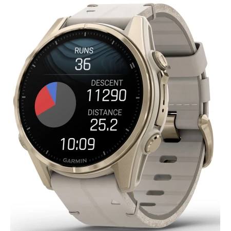 Смарт-часы Garmin Fenix 8, 43mm Sapphire Soft Gold Leather, (010-02903-40) Смарт-часы Garmin Fenix 8, 43mm Sapphire Soft Gold Leather, (010-02903-40)