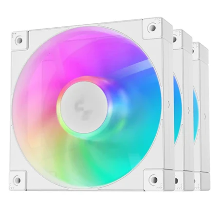 Комплект вентиляторов для корпуса DeepCool FD12 ARGB White, (R-FD12-WHAPN3-G)