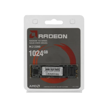 SSD диск AMD Radeon R3 1TB, (R3MS1024G8) SSD диск AMD Radeon R3 1TB, (R3MS1024G8)