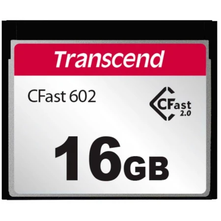 Карта памяти Transcend CFast 2.0 CFX602 16GB, (TS16GCFX602) Карта памяти Transcend CFast 2.0 CFX602 16GB, (TS16GCFX602)