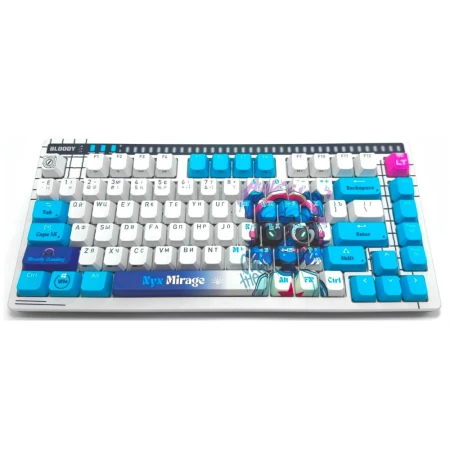 Клавиатура A4Tech AT75 Nyx Mirage SAVAGE Alpha Optical Switch White/Gray Клавиатура A4Tech AT75 Nyx Mirage SAVAGE Alpha Optical Switch White/Gray