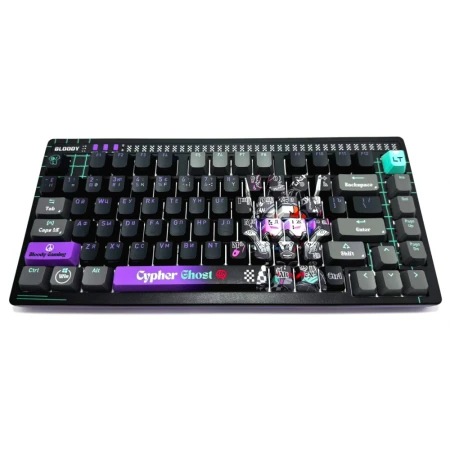 Клавиатура A4Tech Bloody AT75 Cypher Ghost Savage, Purple-Gray