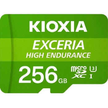 Карта памяти Kioxia Exceria High Endurance microSD 256GB, Class 10 UHS-I U3, (LMHE1G256GG2)