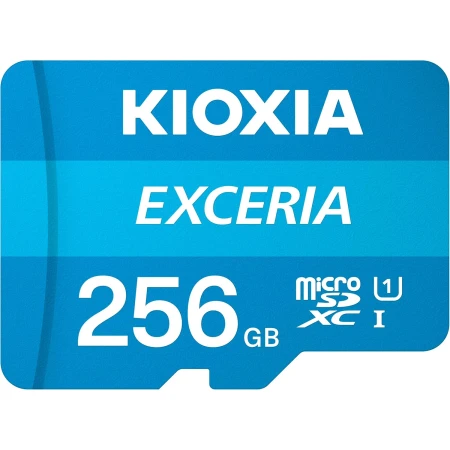 Карта памяти Kioxia Exceria microSD 256GB, Class 10 UHS-I U1, (LMEX1L256GG2) Карта памяти Kioxia Exceria microSD 256GB, Class 10 UHS-I U1, (LMEX1L256GG2)