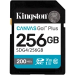 Карта памяти Kingston Canvas Go! Plus Gen4 256GB, Class 10 UHS-I U3, (SDG4/256GB)