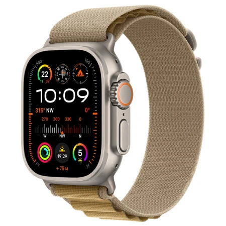 Смарт-часы Apple Watch Ultra 2, GPS + Cellular, 49mm Natural Titanium Case with Tan Alpine Loop - Medium, (MX4F3GK/A) Смарт-часы Apple Watch Ultra 2, GPS + Cellular, 49mm Natural Titanium Case with Tan Alpine Loop - Medium, (MX4F3GK/A)