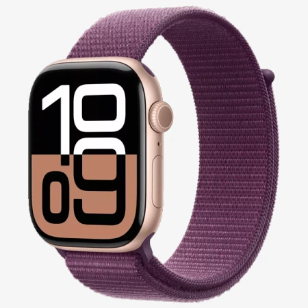 Смарт-часы Apple Watch Series 10, 46mm Rose Gold Aluminium Case with Plum Sport Loop, (MWWV3QI/A) Смарт-часы Apple Watch Series 10, 46mm Rose Gold Aluminium Case with Plum Sport Loop, (MWWV3QI/A)