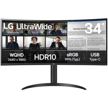 Монитор LG UltraWide 34", (34WR55QK-B)