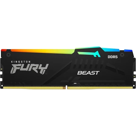 ОЗУ Kingston Fury Beast RGB 16GB 6000MHz DIMM DDR5, (KF560C30BBA-16)