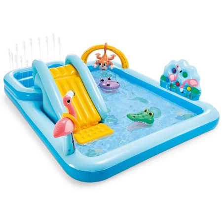 Игровой центр Intex Jungle Adventure 244 х 198 см, (57161NP) Игровой центр Intex Jungle Adventure 244 х 198 см, (57161NP)