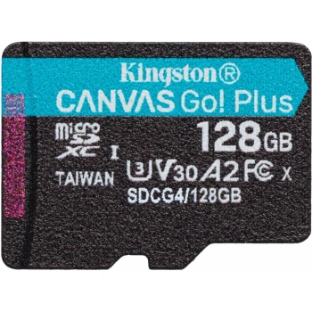 Карта памяти Kingston Canvas Go! Plus Gen4 microSDXC 128GB, Class 3 UHS-I U3, (SDCG4/128GBSP) Карта памяти Kingston Canvas Go! Plus Gen4 microSDXC 128GB, Class 3 UHS-I U3, (SDCG4/128GBSP)