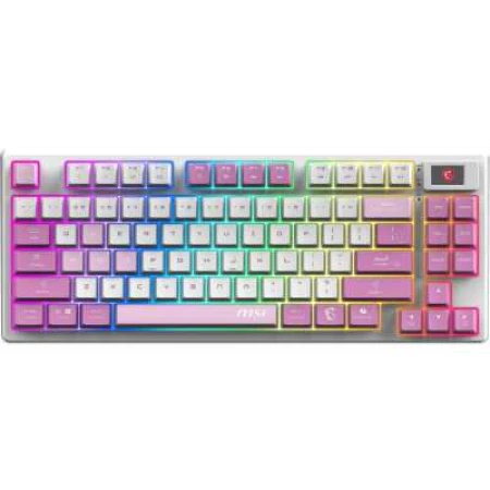 Клавиатура MSI FORGE GK600 TKL W VIOLET RU White