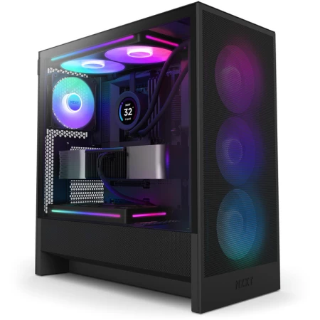 Корпус NZXT H5 Flow RGB Black, (CC-H52FB-R1)