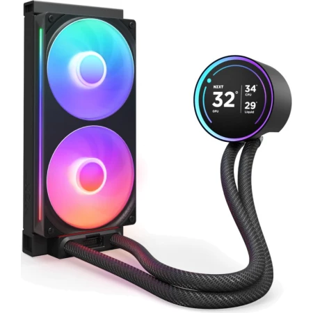 Водяное охлаждение NZXT Kraken Elite 240 RGB V2 Black, (RL-KR24E-B2)
