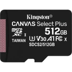 Карта памяти Kingston Canvas Select Plus microSDXC 512GB, Class 10 UHS-I U1, (SDCS3/512GBSP)