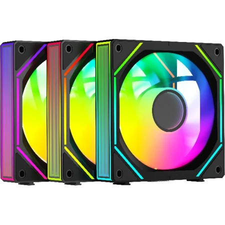 Комплект вентиляторов для корпуса Ocypus Gamma F12 UNI ARGB Black (3-pack), (Gamma-F12-BK3AM00U-GL)