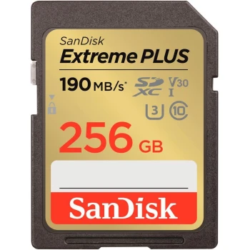 Карта памяти SanDisk Extreme Plus SDXC 256GB, Class 10 UHS-I U3, (SDSDXWV-256G-GNCIN)
