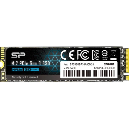 SSD диск Silicon Power P34A60 256GB, (SP256GBP34A60M28)