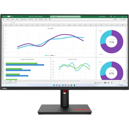 Монитор Lenovo ThinkVision T32h-30, (63D3GAT1EU)