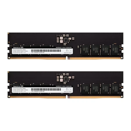 ОЗУ Team Group Elite 32GB (2х16GB) 6400MHz DIMM DDR5, (TED532G6400C52DC01)