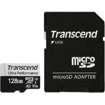 Карта памяти Transcend 340S MicroSD 128GB, Class 10 UHS-I U3, (TS128GUSD340S)