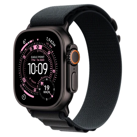Смарт-часы Apple Watch Ultra 3, GPS + Cellular, 49mm Black Titanium Case with Black Alpine Loop - Medium, (MF0V4QR/A)