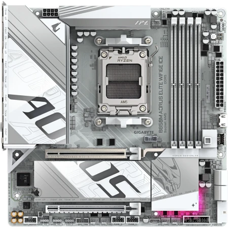 Материнская плата Gigabyte B850M A ELT WF6E ICE 1.1 Материнская плата Gigabyte B850M A ELT WF6E ICE 1.1