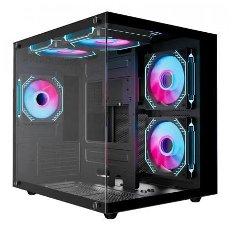 Корпус Wintek Aquarium H101-B TG Black (без БП) Корпус Wintek Aquarium H101-B TG Black (без БП)