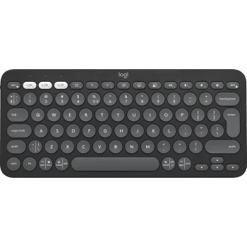 Клавиатура Logitech Pebble Keys 2 K380s Tonal Graphite, (920-011851)