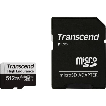 Карта памяти Transcend High Endurance microSDXC 64GB, Class 10 UHS-I U1, (TS64GUSD350V)