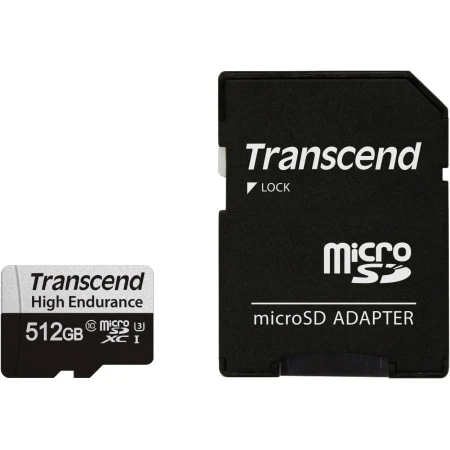 Карта памяти Transcend High Endurance microSDXC 64GB, Class 10 UHS-I U1, (TS64GUSD350V)