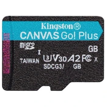 Карта памяти Kingston Canvas Go! Plus 64GB, microSDXC, Class 10 UHS-I U3, (SDCG4/64GB)