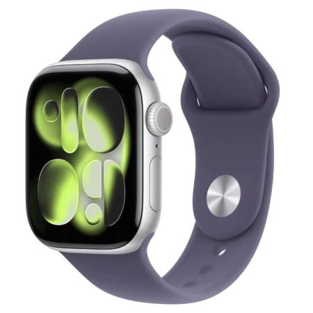 Смарт-часы Apple Watch Series 11, GPS, 42mm Silver Aluminium Case with Purple Fog Sport Band - S/M, (MEU64RK/A)