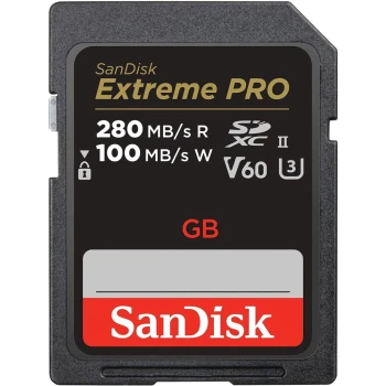 Карта памяти SanDisk Extreme Pro V60 SD 128GB, Class 3 UHS-II U3, (SDSDXEP-128G-GN4IN)