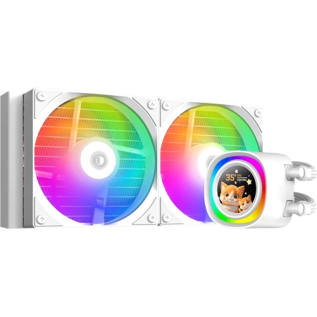 Водяное охлаждение ID-Cooling FX240 LCD, White