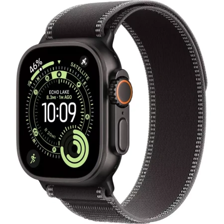 Смарт-часы Apple Watch Ultra 3, GPS + Cellular, 49mm Black Titanium Case with Black/Charcoal Trail Loop - M/L, (MF1H4QR/A)